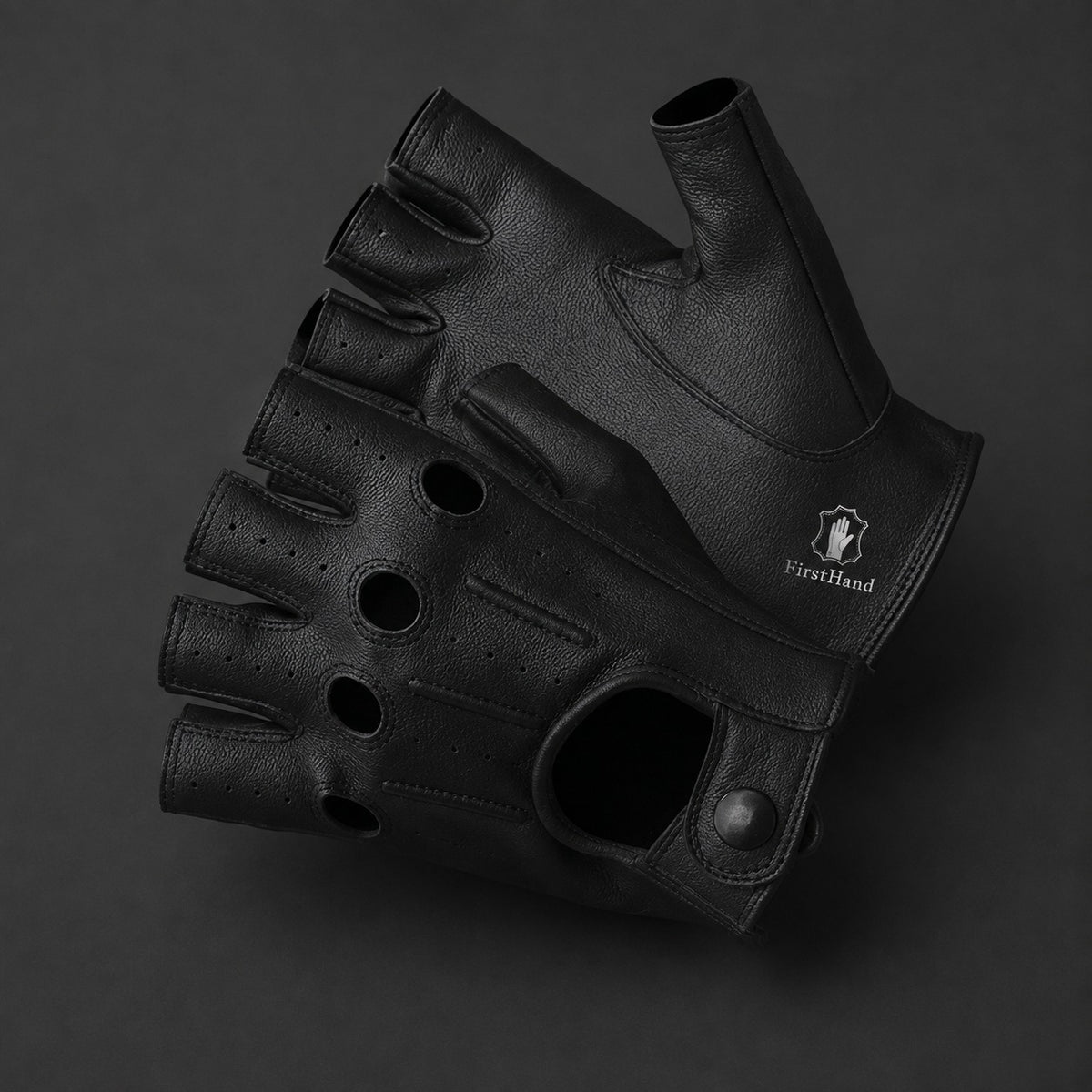 Black Fingerless Driving
