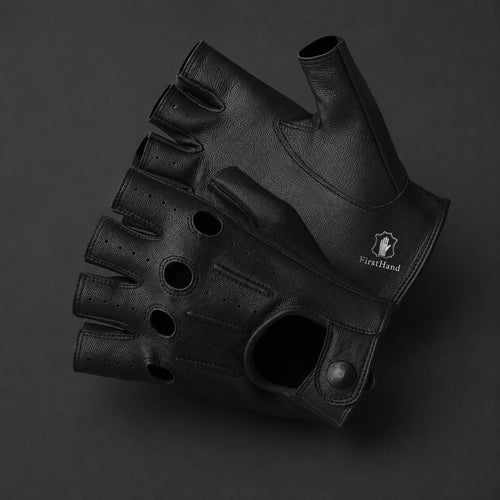 Black Fingerless Driving