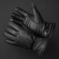 Black Full Finger Ribbed