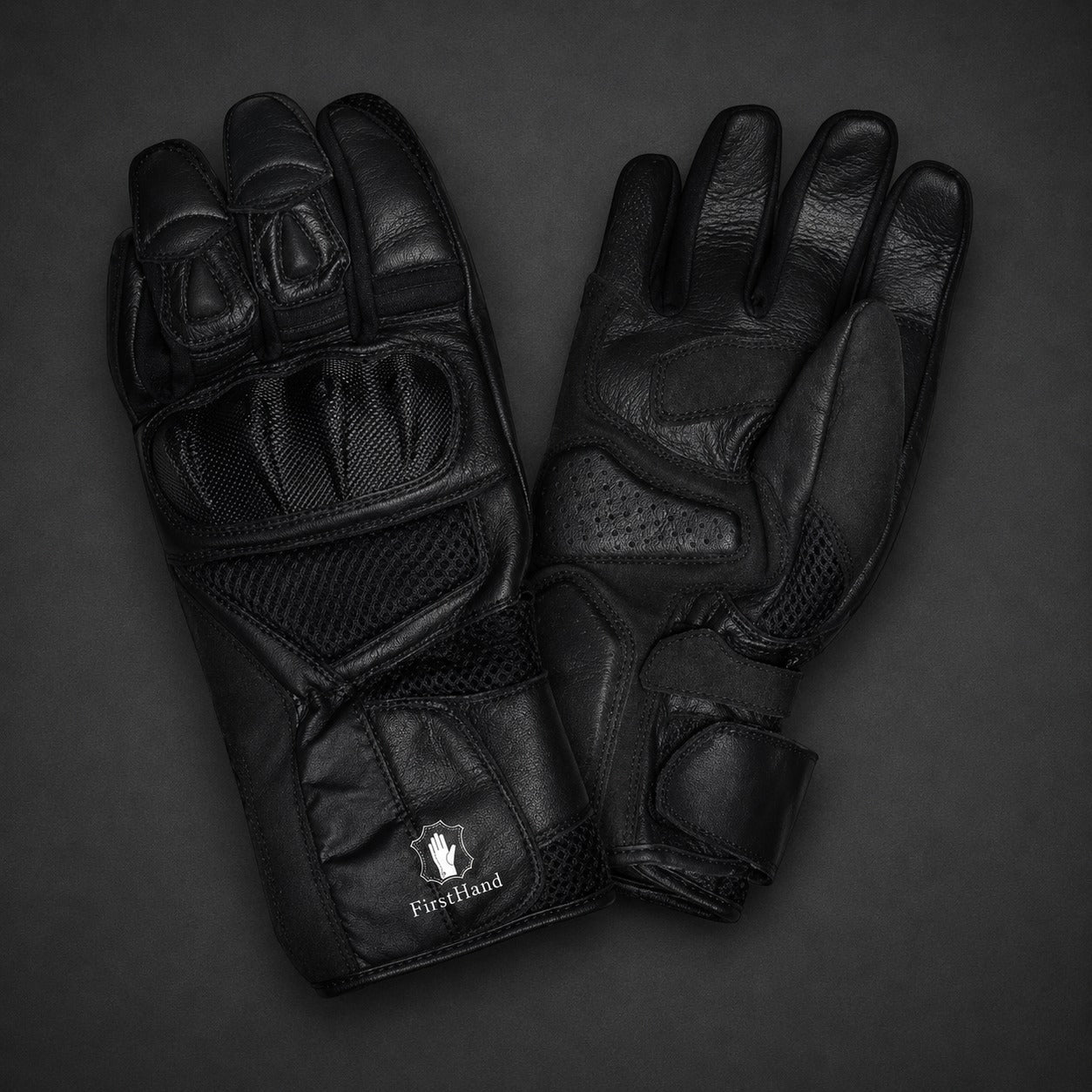 Black Full Finger Padded