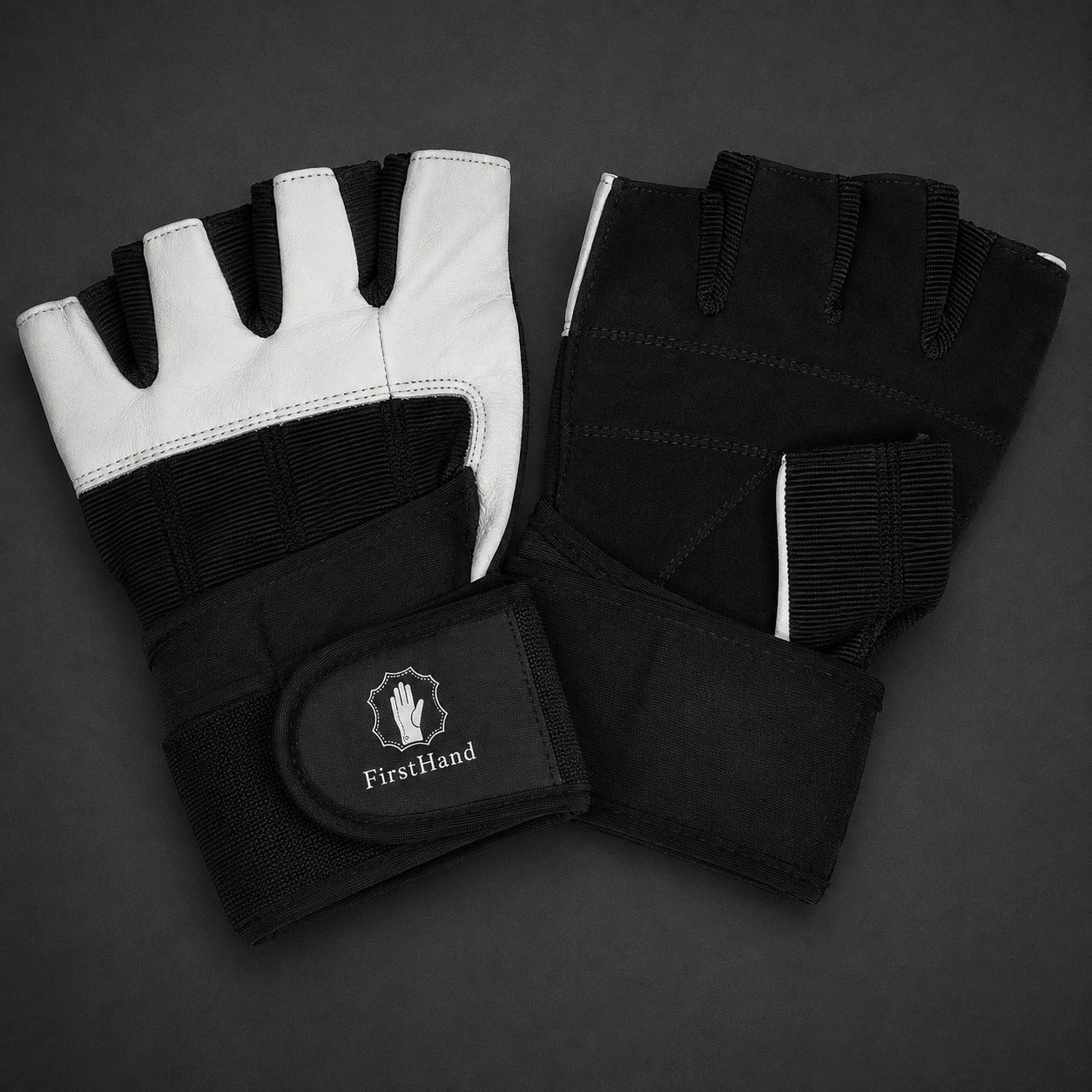 Black White Fingerless